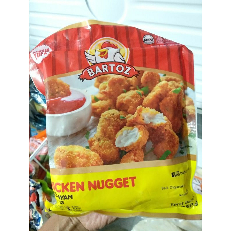 

Bartoz Chicken Nugget Naget Ayam Nuget Crispy 250gr