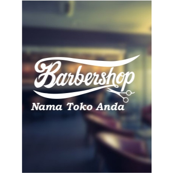 STIKER KACA BARBER SHOP STIKER DINDING PANGKAS RAMBUT POTONG RAMBUT