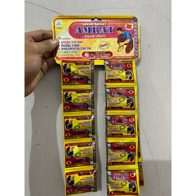 amrat kapsul renceng asli original