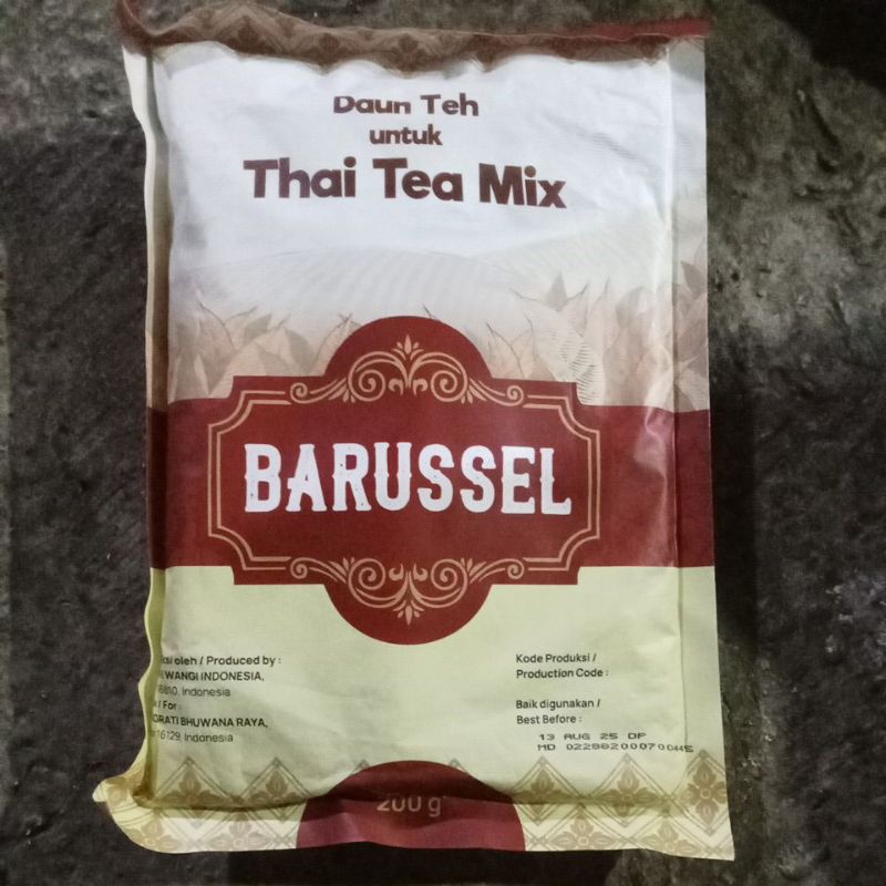 

Daun Untuk Thai tea mix Barussel 200g