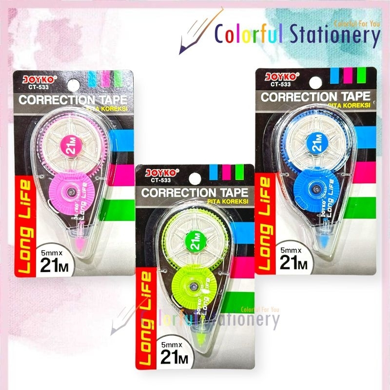 

Correction Tape / Tip X Kertas Joyko CT 533