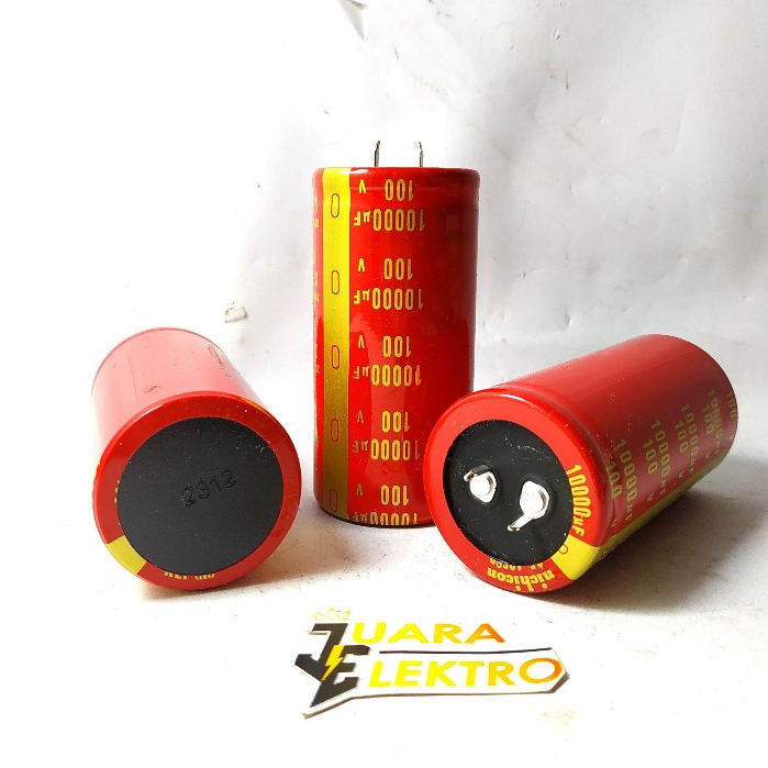 Mycoolcell Elko 10000Uf / 100 Volt Nichicon Merah Kaki Paku Elko 10000Uf 100 V
