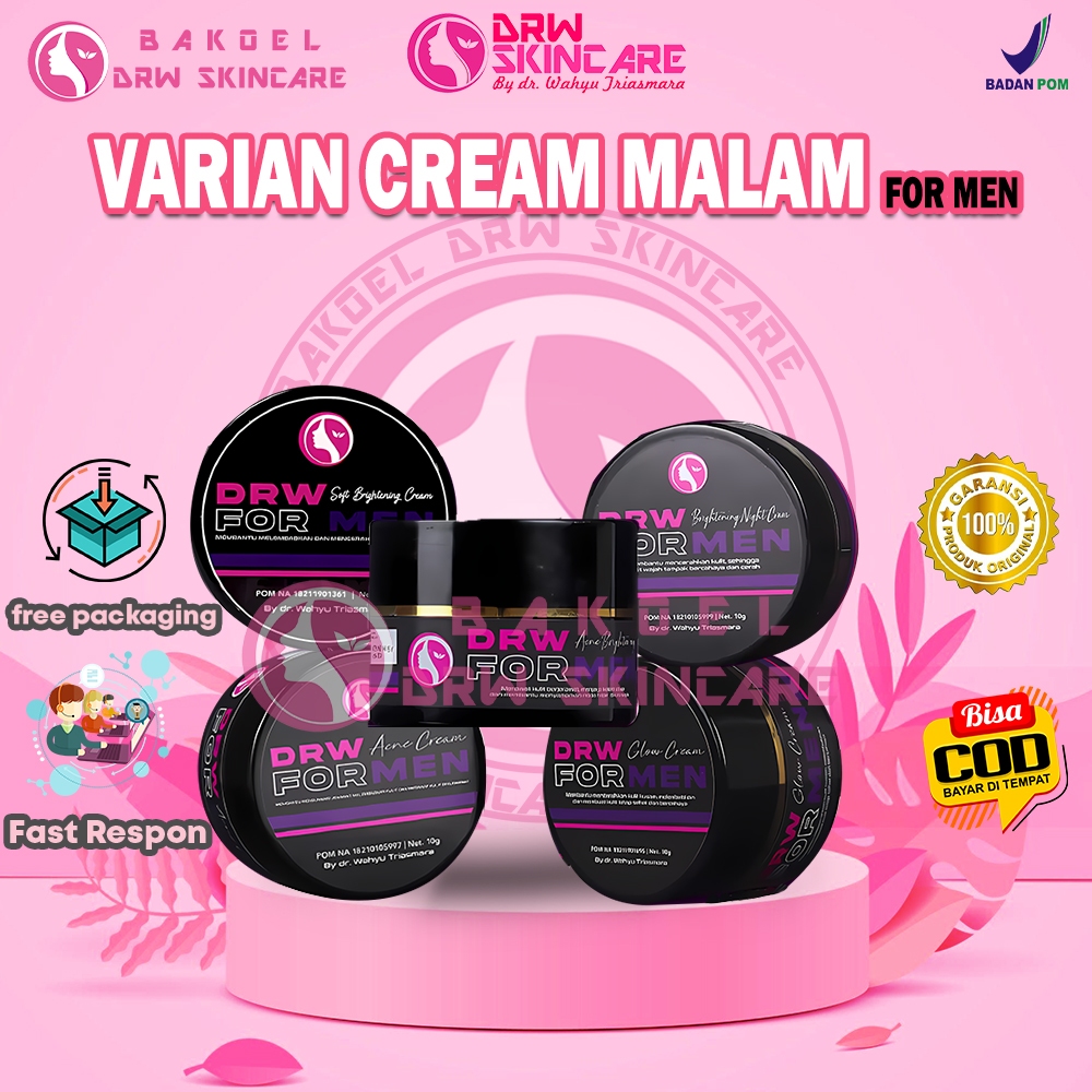 Cream Malam / Night Cream Drw Skincare For Men Original Bpom