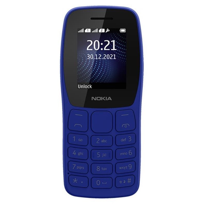 IK8 [Hot] HP Nokia 105 2022 Ponsel Fitur Tombol Besar Dual SIM Dual Standby