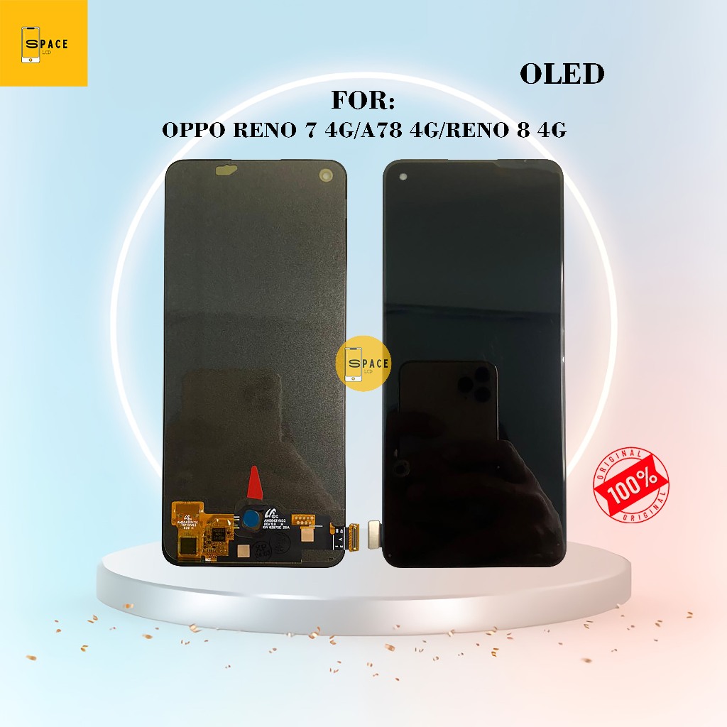 LCD OPPO RENO 7 4G/A78 4G/RENO 8 4G OLED BISA FINGER