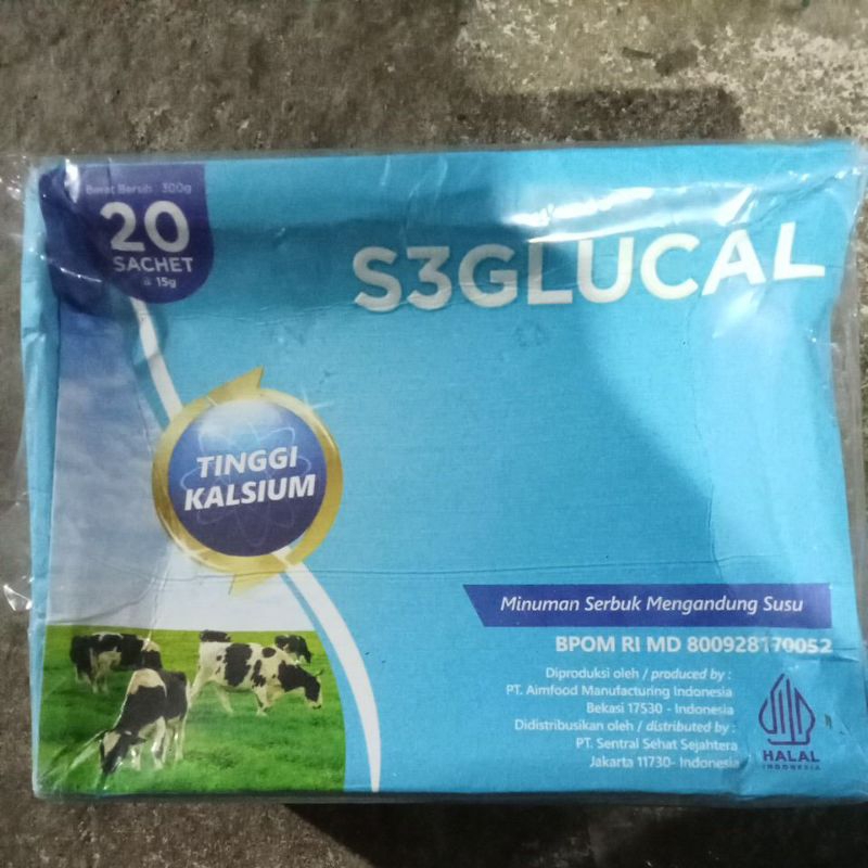 

S3Glucal minuman serbuk mengandung susu 20sachet 300g