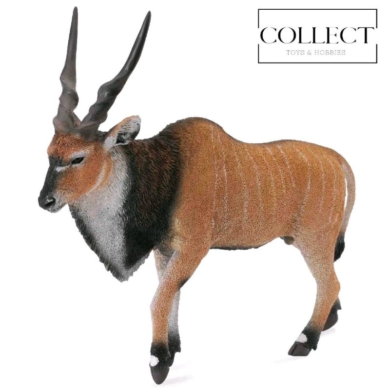 CollectA Giant Eland Antelope 88563 Kijang Afrika Tanduk Coklat Animal Figure Figurine Figur Miniatu