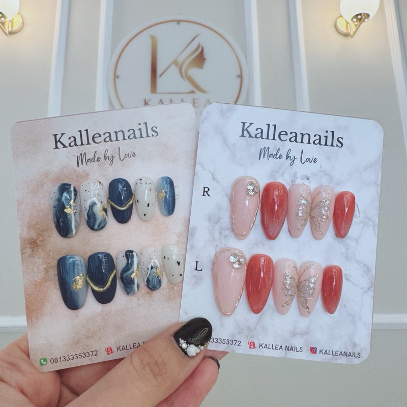 KALLEANAILS Kuku Palsu / Fake Nail Nails / Nail Art NailArt / Nail Weeding Engagement / Wisuda