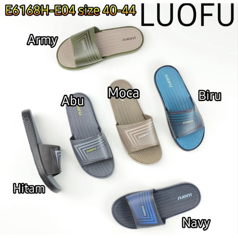 LUOFU ORIGINAL Sandal pria luofu Sendal luofu kokop import Sandal import murah size 40-44
