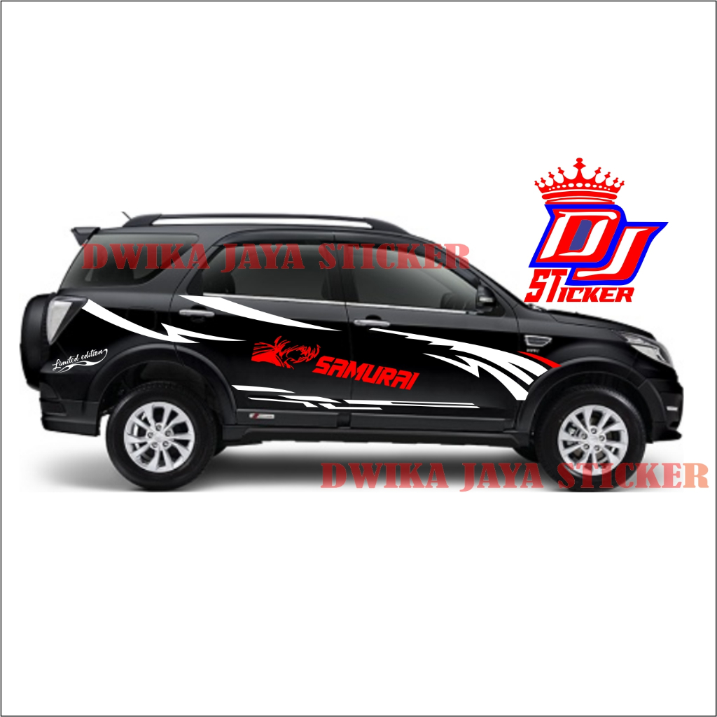 Stiker Mobil Terios Rush Stiker Striping WRC Stiker mobil Terios Rush