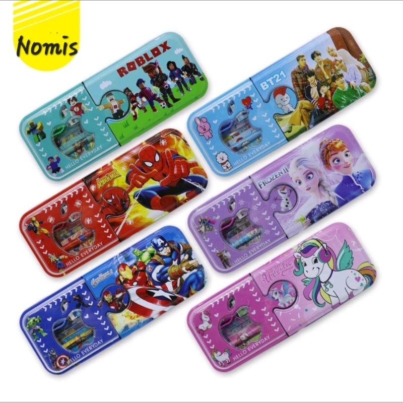 

Kotak Pensil / Pencil Case Kaleng Set 4318