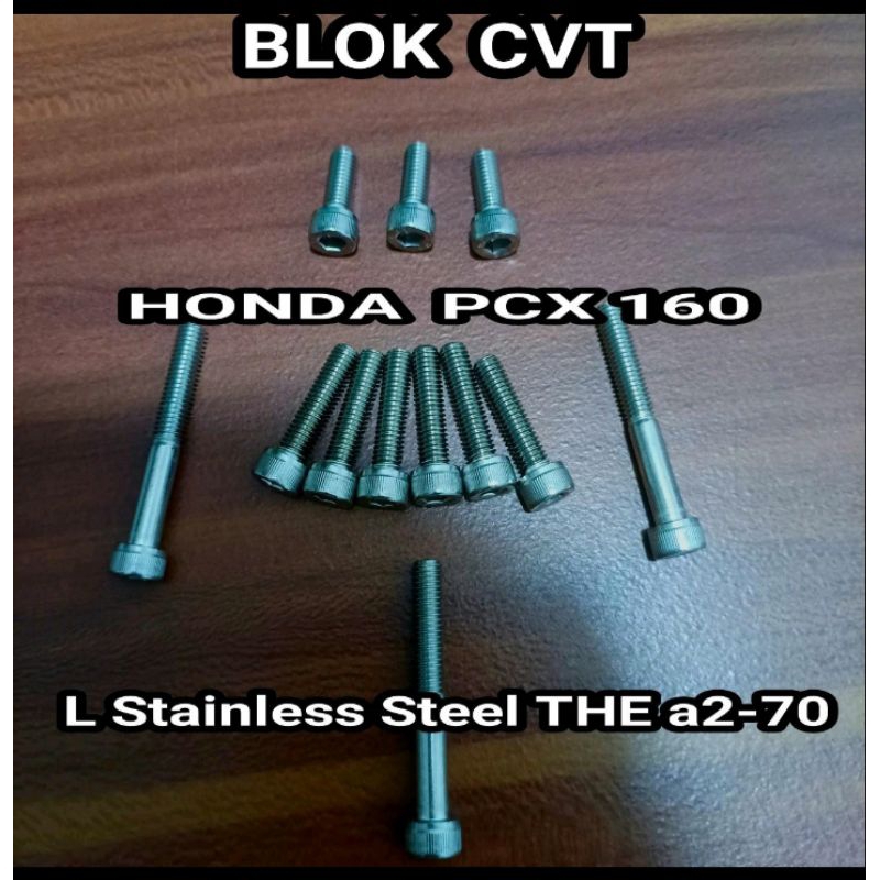 baut set bak cvt pcx 160 stainless