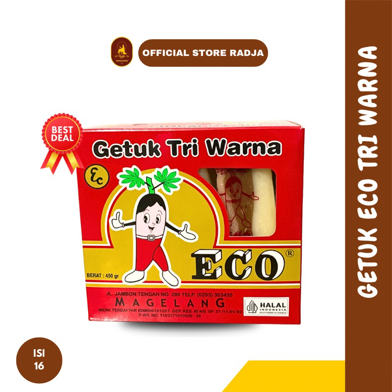 

[ Isi 16] Getuk Tri Warna Eco Getuk Asli Magelang Eco - Oleh Oleh Magelang