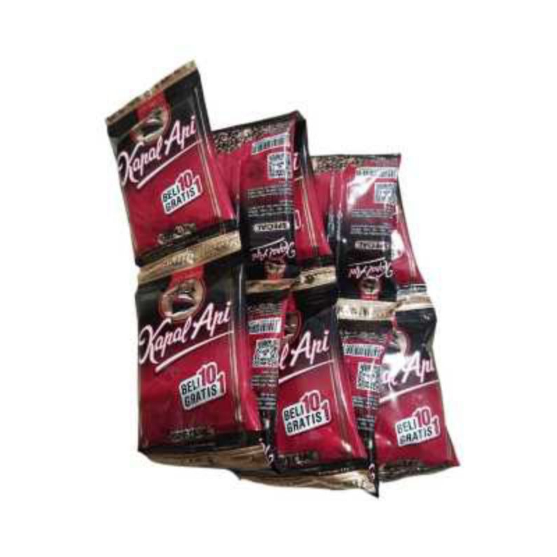 

Kopi Kapal Api spesial Mini bubuk hitam Tanpa Gula 1rcng 6.5gr 10sachet