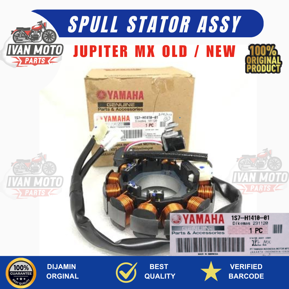 SPULL ASSY STATOR ASSY 1S7 JUPITER MX OLD LAMA NEW ORIGINAL ORI ASLI YAMAHA YGP 1S7-H1410-01