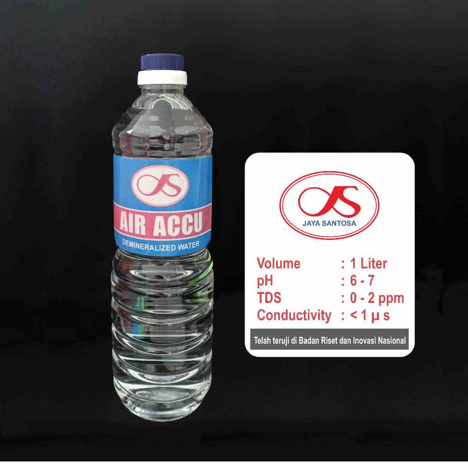 Air Aki Botol Biru / Air Aki Tambah / Air Aki Netral 1liter