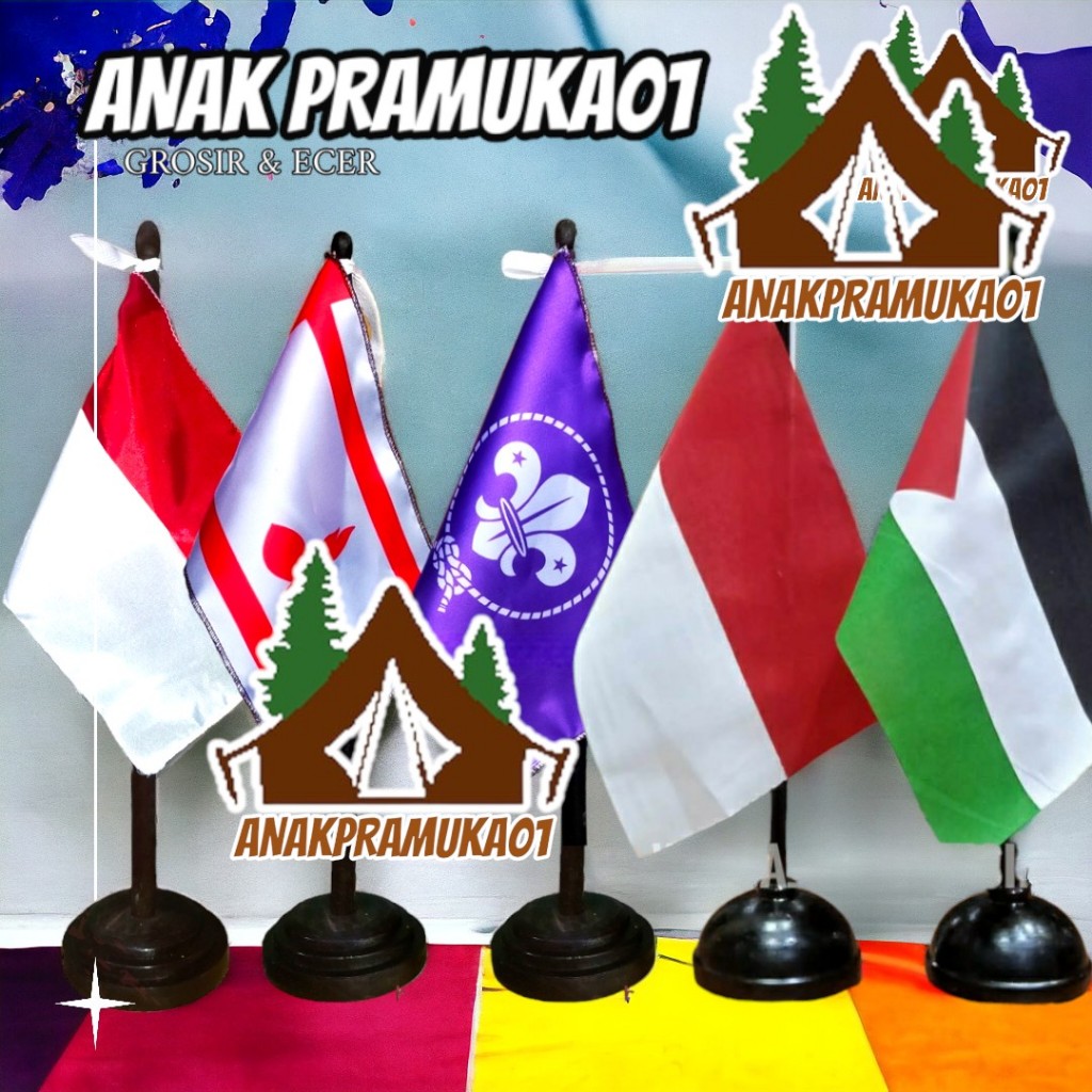 

1 set bendera meja langsung pakai
