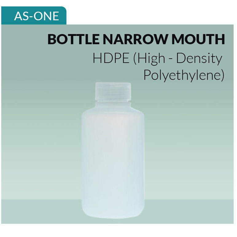 AZLON | BOTOL PLASTIK 500mL HDPE  Narrow Mouth. Bottle HDPE # 1-4657-15
