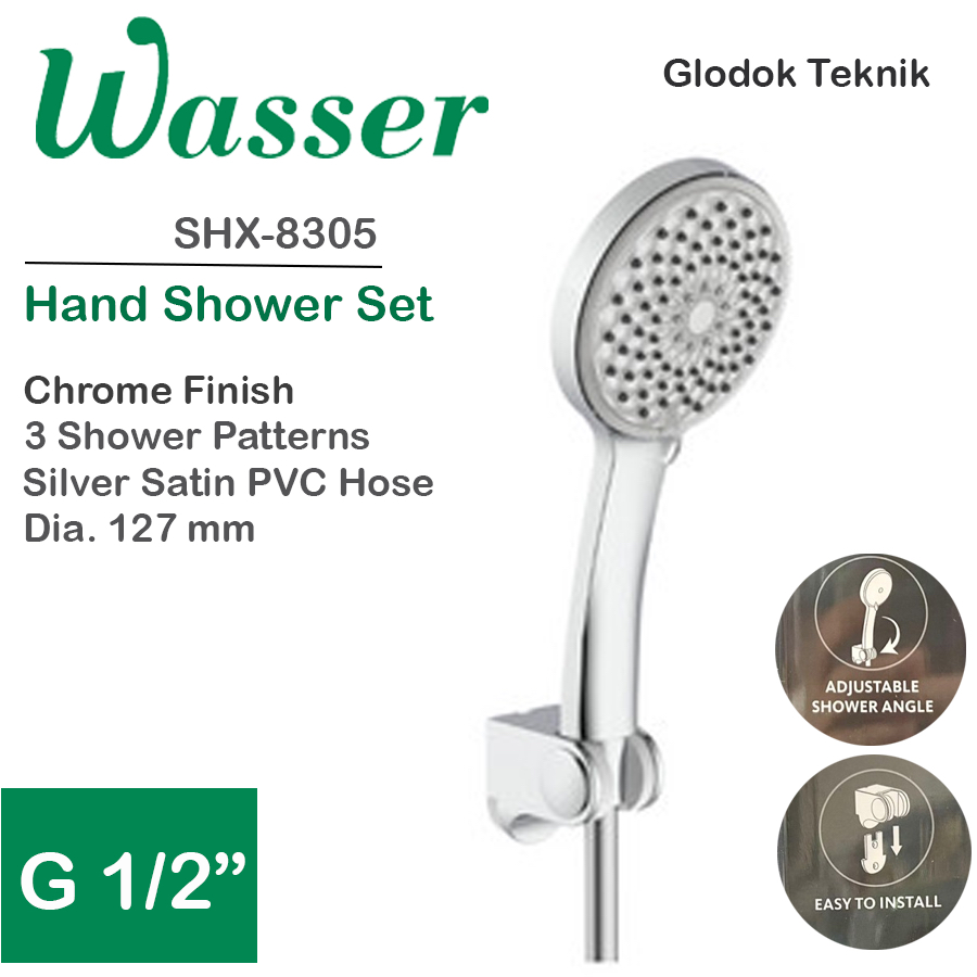 Wasser Hand Shower Set - shower mandi SHX-8305 changable shower pattern SHX 8305