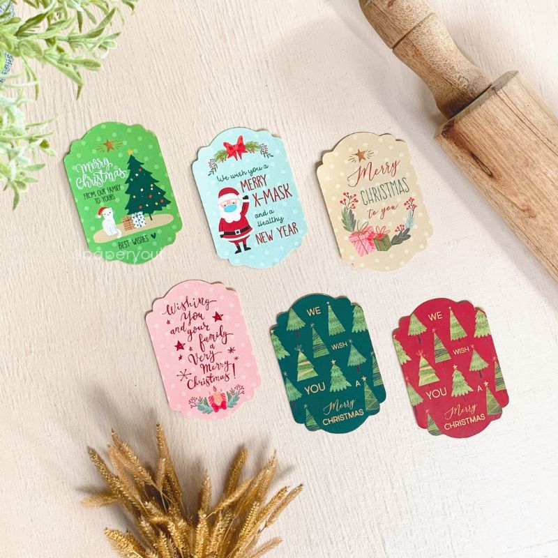 

Sticker Hardtop 5 x 7,5 cm (isi 10pcs) - Natal