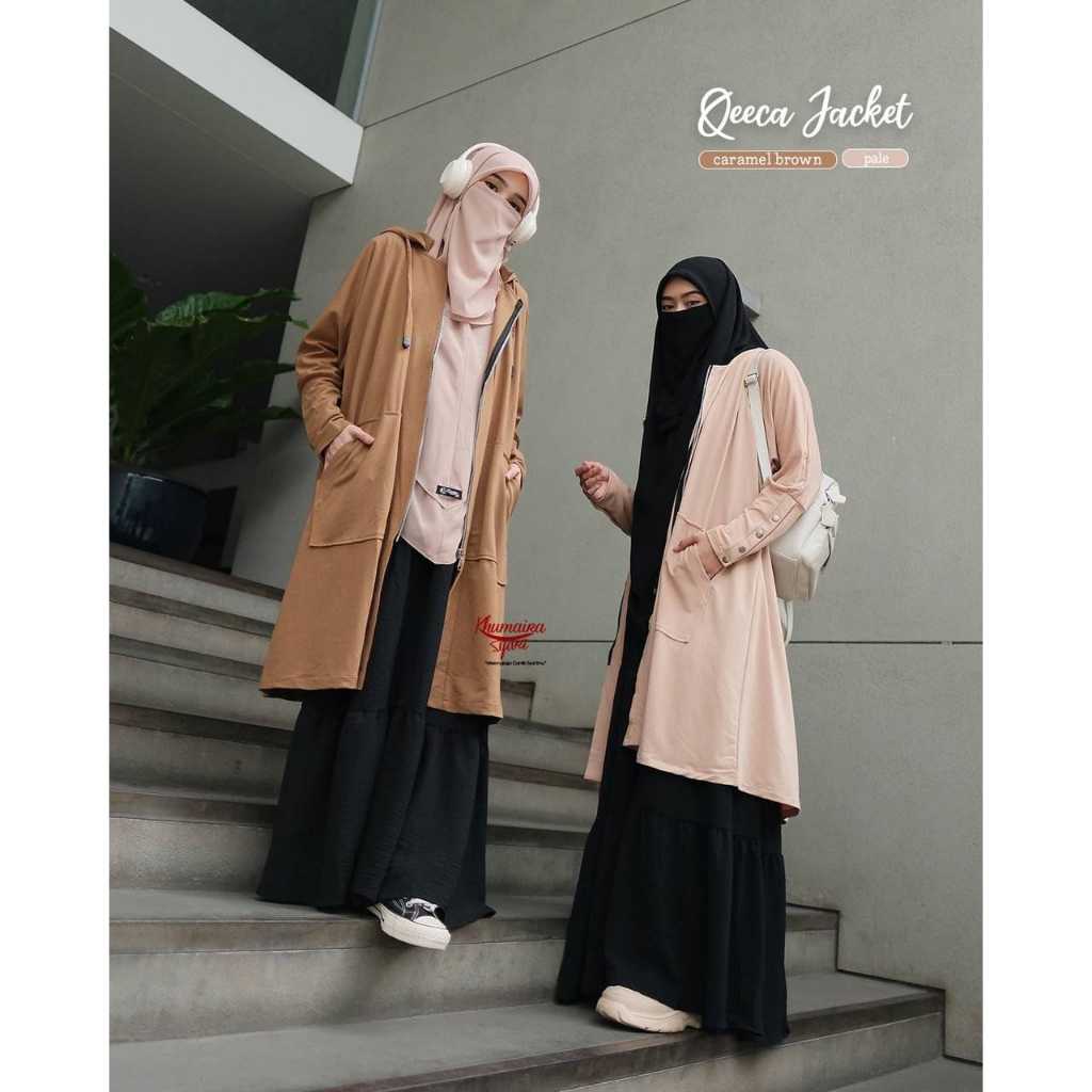 JAKET SYARI MUSLIMAH QEECA BY KHUMAIRA SYARI | JAKET KUPLUK STYLISH