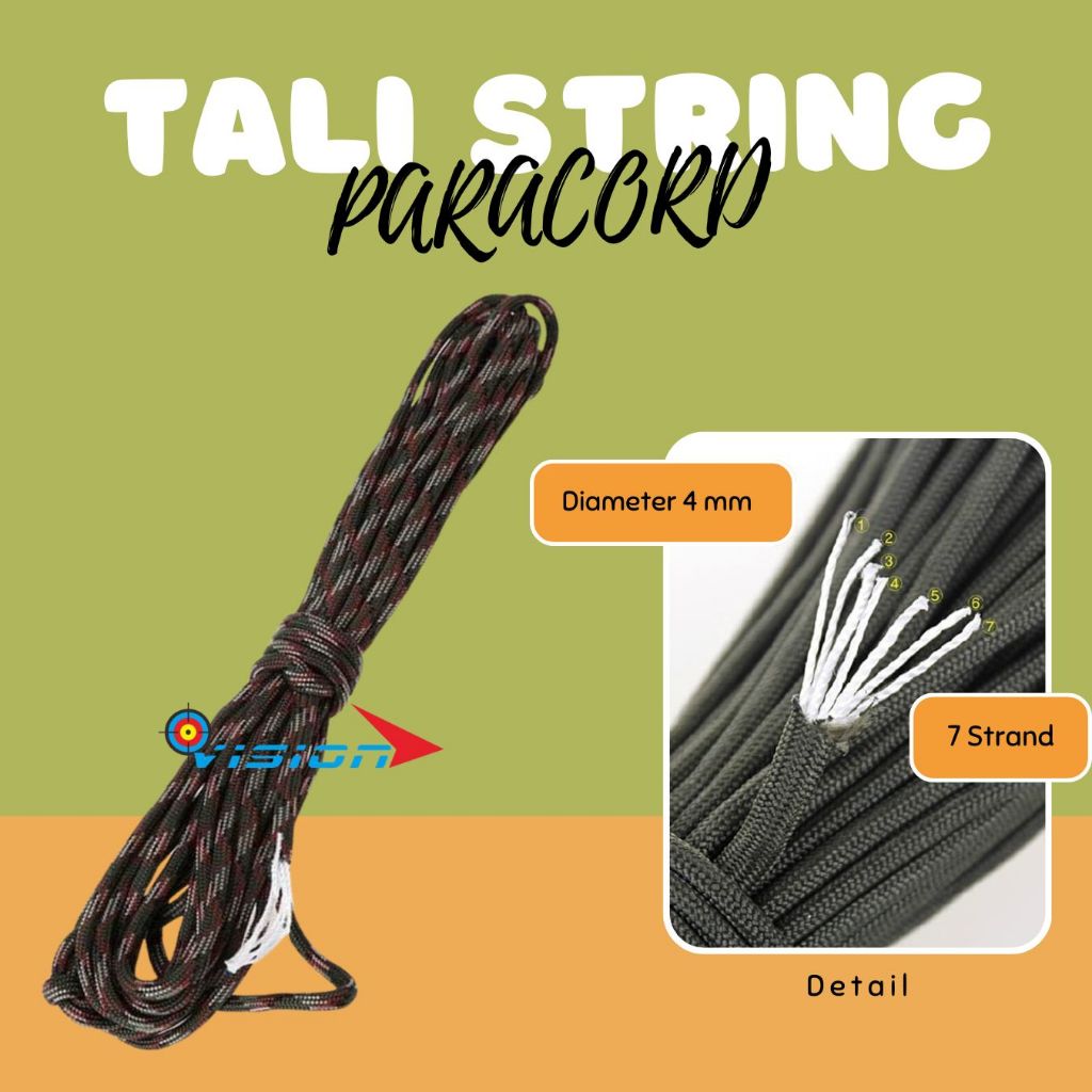 Tali String Paracord Busur Panah / Bow String Panahan Archery - Vision Archery