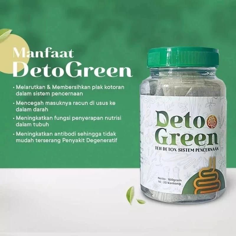 

DETOGREEN Teh Herbal Detox Sistem Pencernaan 50 Gram
