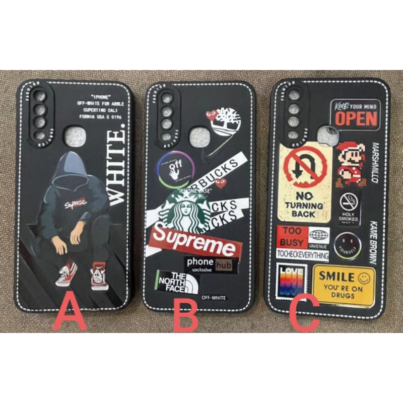 SOFTCASE KARAKTER BODY HITAM / CASE HP ANDROID MOTIF