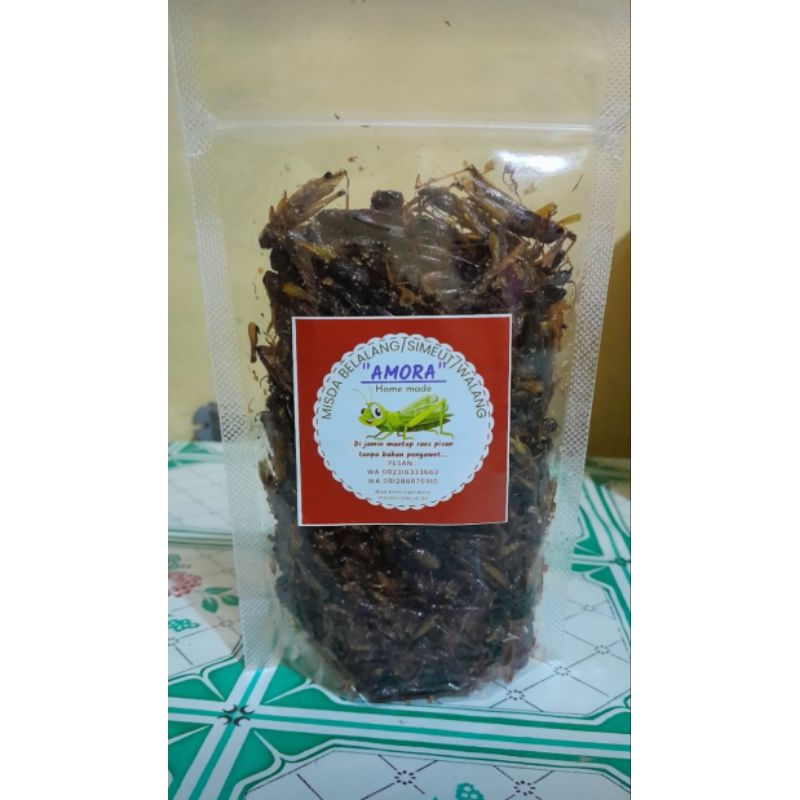 

belalang goreng atau misda belalang