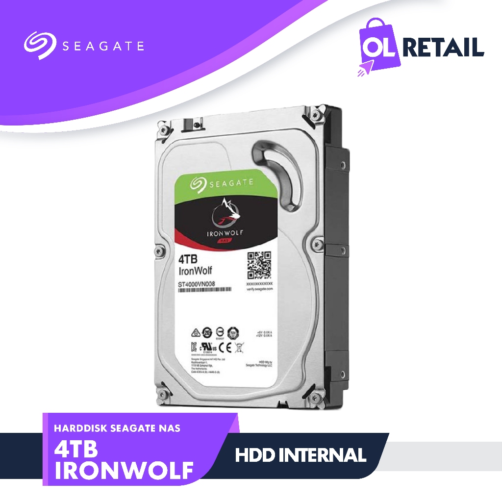 Harddisk Internal Seagate IronWolf NAS 4TB SATA