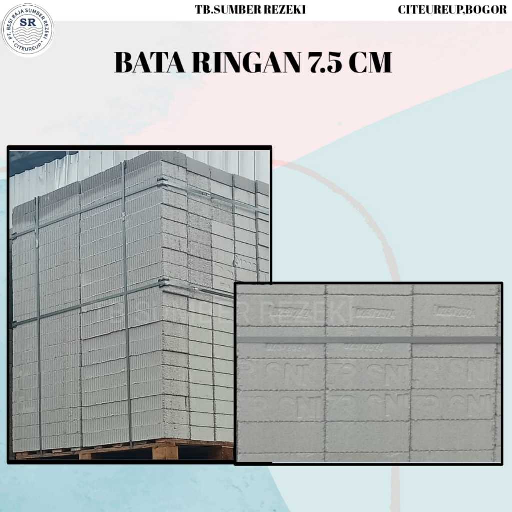BATA RINGAN 7,5 CM (SATUAN)