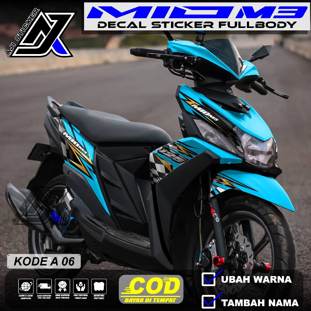 (COD)TERBARU Decal Stiker YAMAHA MIO M3 125i MIO Z Fullbody - Striping MIO M3 125i MIO Z Grafis RACI
