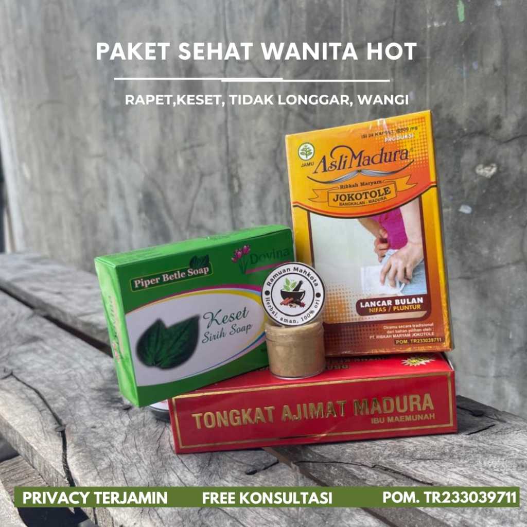 PAKET OBAT LANCAR BULAN SABUN SARI KESED DOVINA KRIM RAMUAN DAYAK TONGKAT PUTIH MADURA MELANCARKAN H