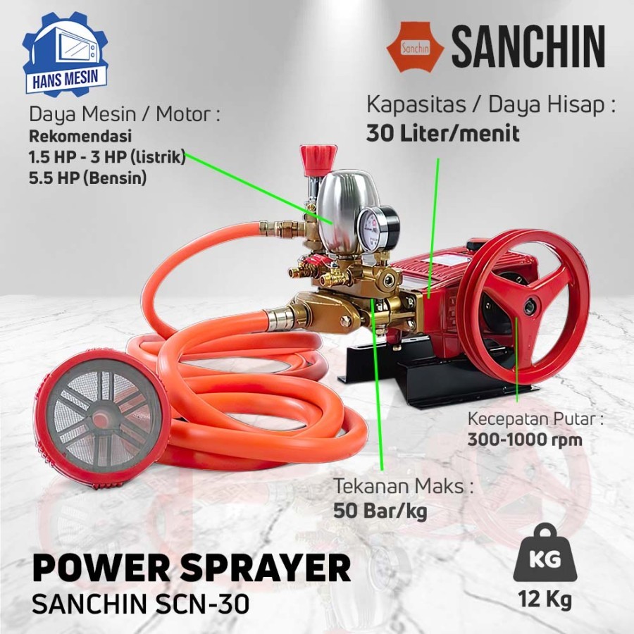 SANCHIN POWER SPRAYER SCN30 / SCN-30 / SCN 30
