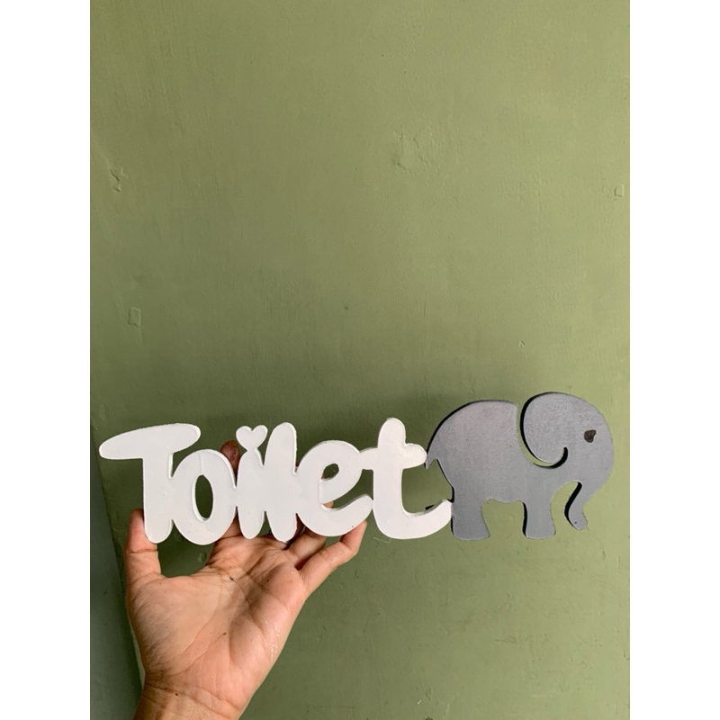 Tulisan Toilet // hiasan dinding toilet