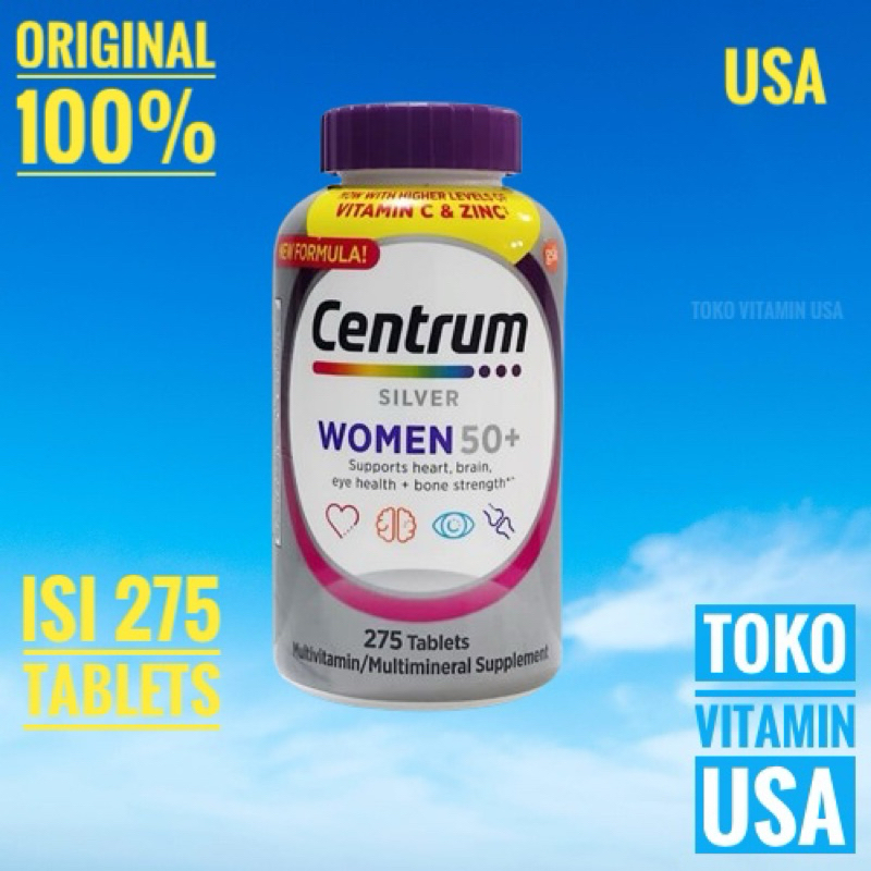Centrum Silver Women 50+ Vitamin C + Zinc 275 Tablet