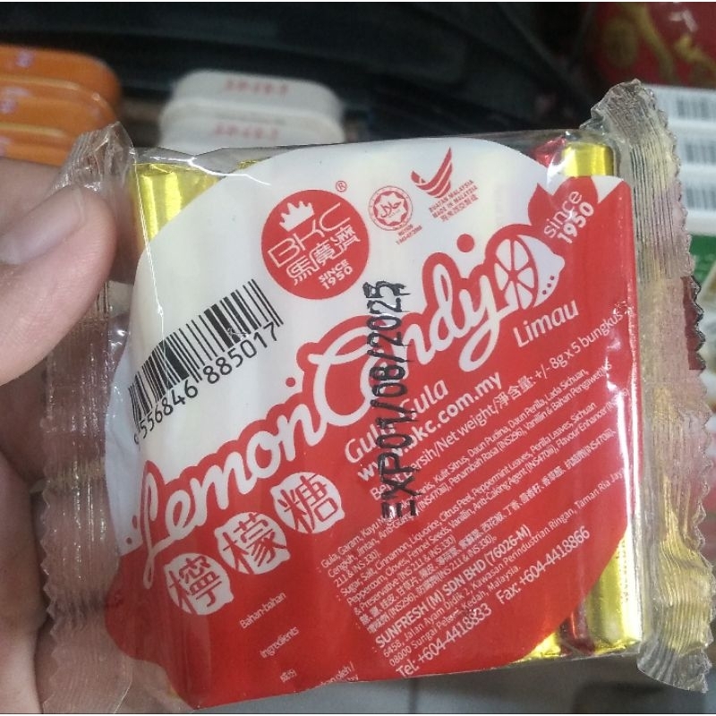 

READY Permen Tablet Lemon Candy Gula Limau - Permen Ling Mong Tablet Candy Limau