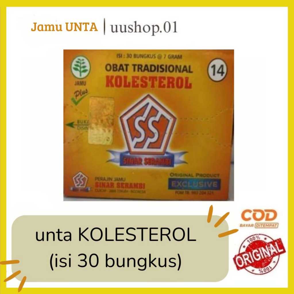 

Jamu Kolesterol Cap Unta (30 sachet)