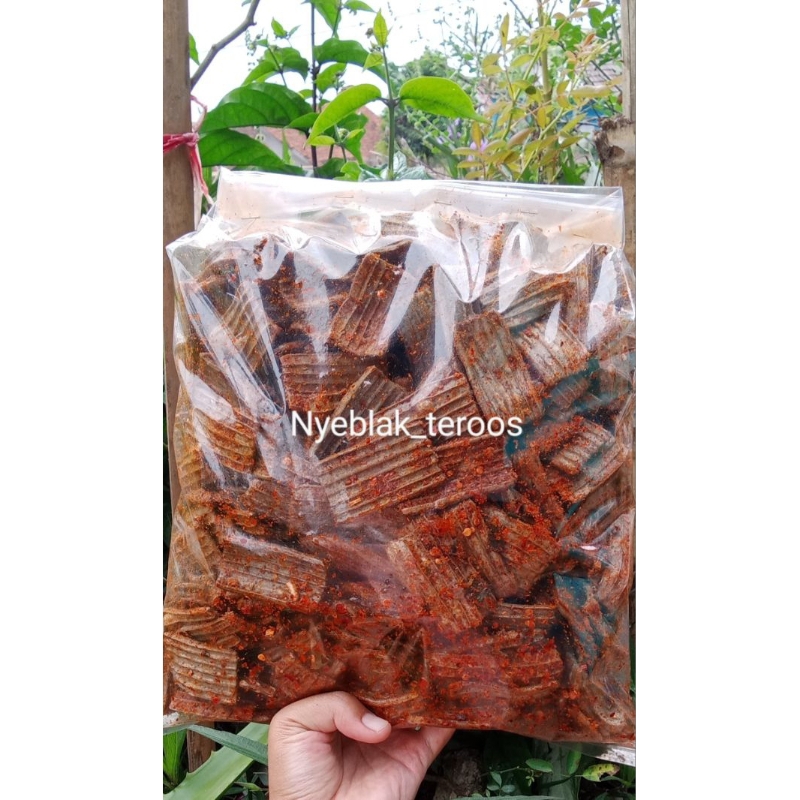 

kerupuk jengkol seblak bantat kerupuk jengkol 1kg pedas daun jeruk