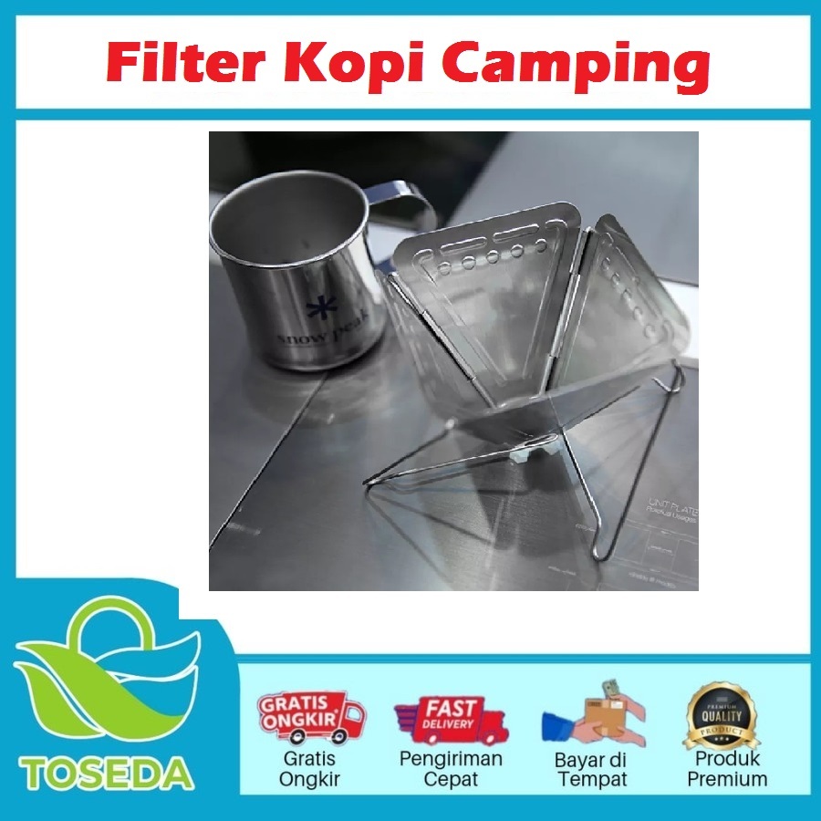 Alat Drip Kopi Filter Coffee Drip Camping Outdoor Style v60 Coffee Peralatan Kopi Coffee Bartending 