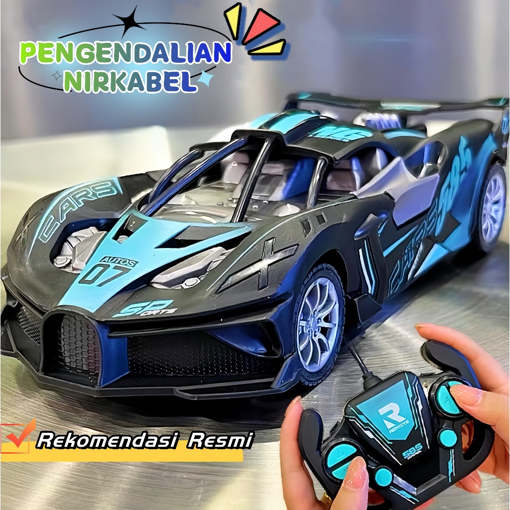 CGSOADFU 1/18 Mobil Balap Remote Control 2WD Dengan Lampu Rc Drift Mobil Remote Control Drift