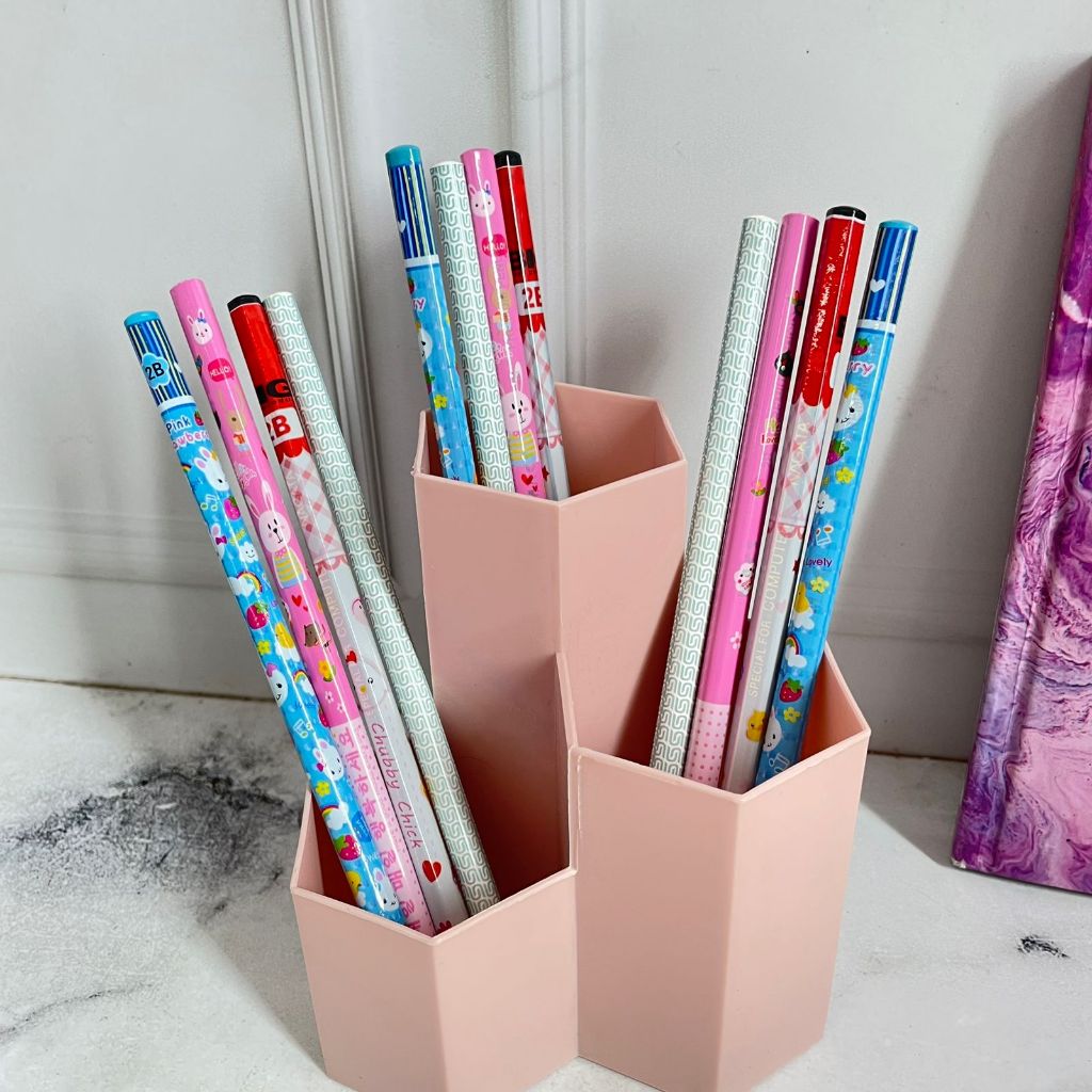 

Pensil 2B Warna Warni Isi 12 Pcs Motif KARTUN PS 1253 - pencil ujian lucu unik estetik sekolah friend magic