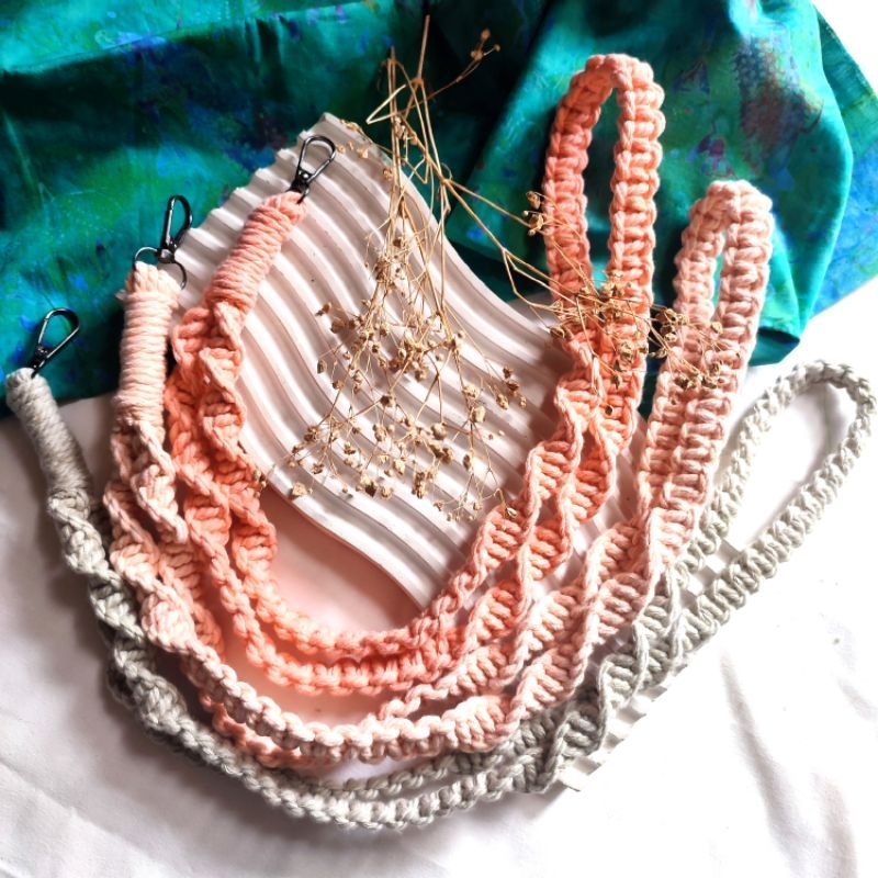 

Macrame Lanyard ID Card Holder / Tali Gantungan / makrame / handmade