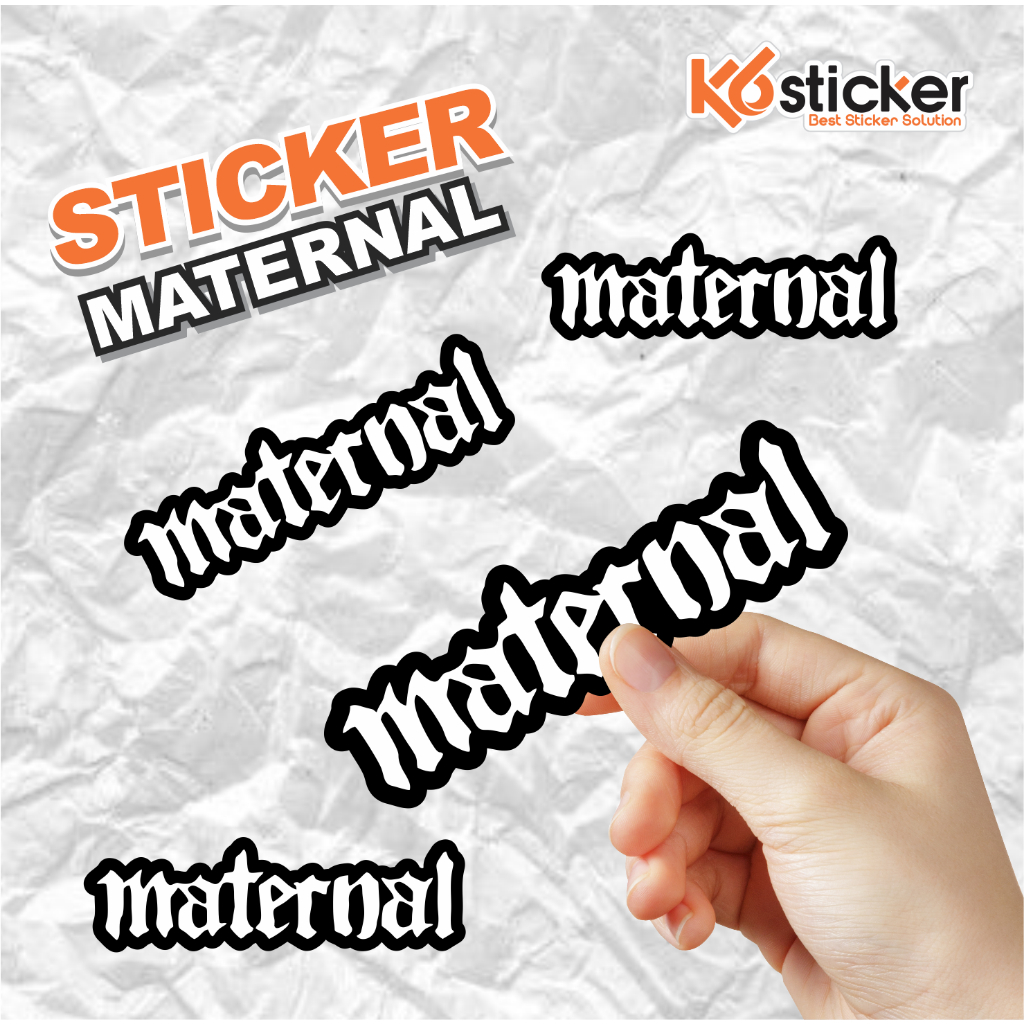 

Stiker Maternal Disaster Logo OG Vinyl Anti Air Die Cutt Cutting