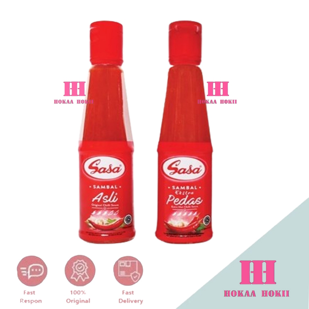 

Sasa Saus Sambal Asli Dan Extra Pedas Botol 135ml