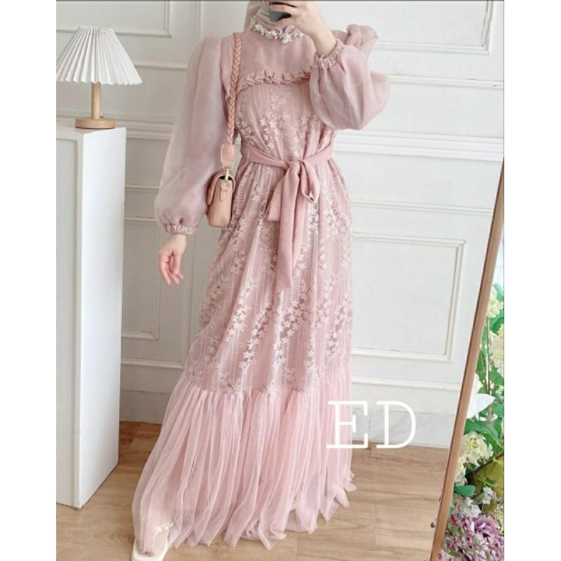 DRESS KARTIKA / Baju Pesta wanita muslim 2024 / BAJU WANITA TERBARU 2024 BAJU MUSLIM WANITA PAKAIAN 