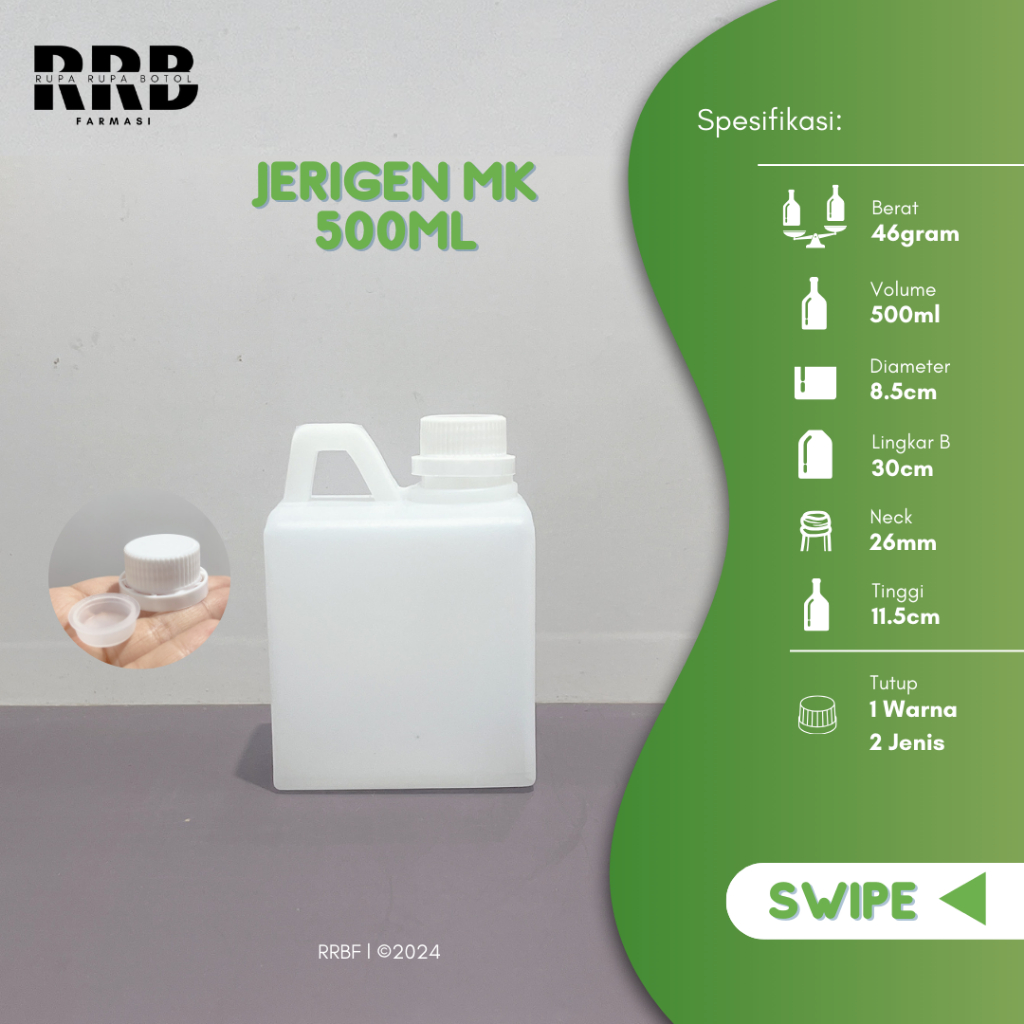 jerigen plastik 500 ml, Jerigen 500 Ml Jerigen 1/2 kg jrigen HDPE