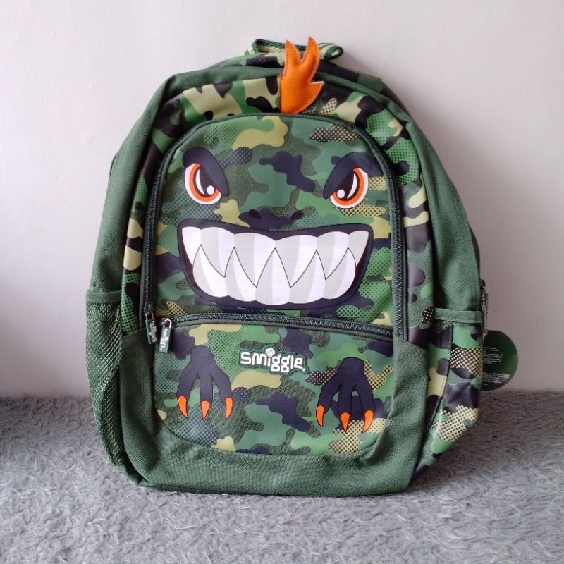 smiggle classic backpack dino army - tas ransel 100% original super sale