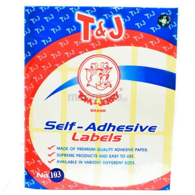 

Label Putih Tom & Jerry No 99 (1 pak / 25 pcs)