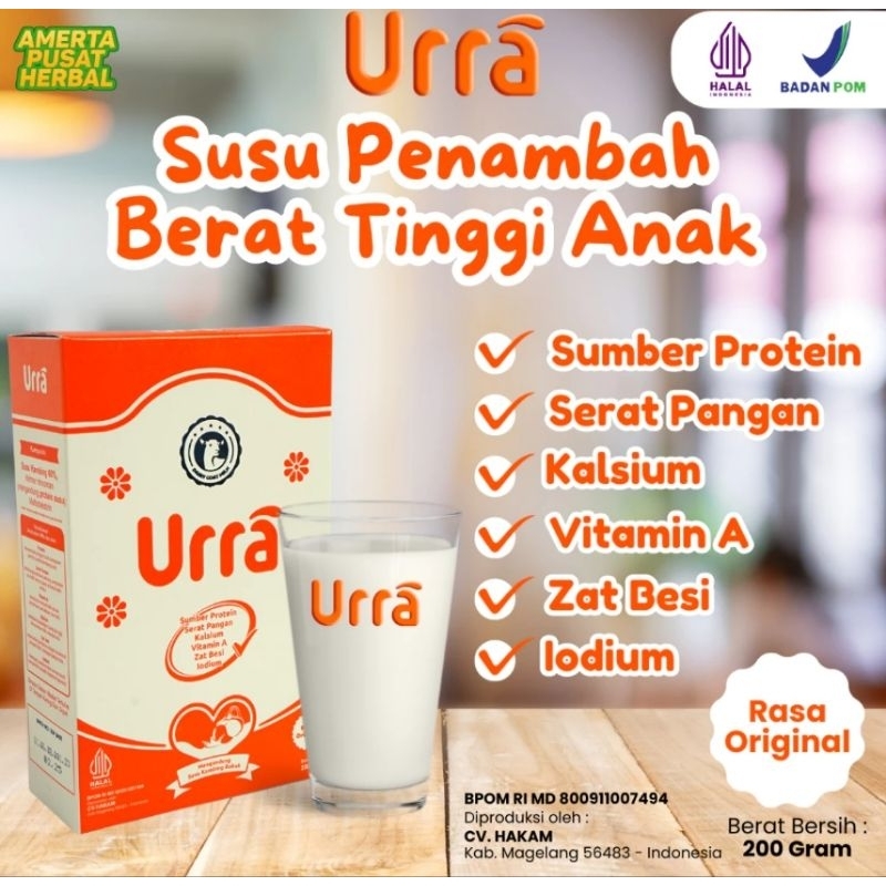 

URRA Susu Kambing Saneen Untuk Penambah Berat Badan & Tinggi Badan Anak